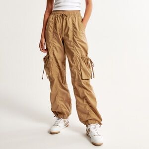 Abercrombie Parachute Utility Pants, XS, Brown